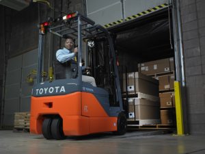 Toyota 3-wheel electric forklift