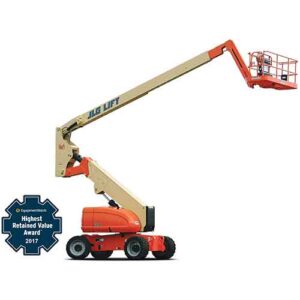 Studio image of a JLG 800 Series Articulating Boom Lift