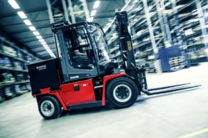 Kalmar Electric Forklift in warehoue