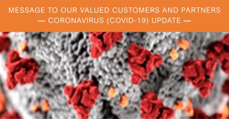 Blog post - A Message to Our Valued Customers and Partners During the Coronavirus (COVID-19) Pandemic
