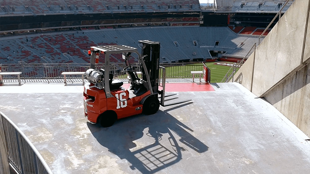 Toyota Forklifts and College Football? You bet!