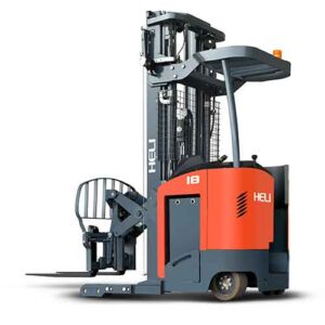 Studio image of a Heli G-Series AC Electric Reach Truck