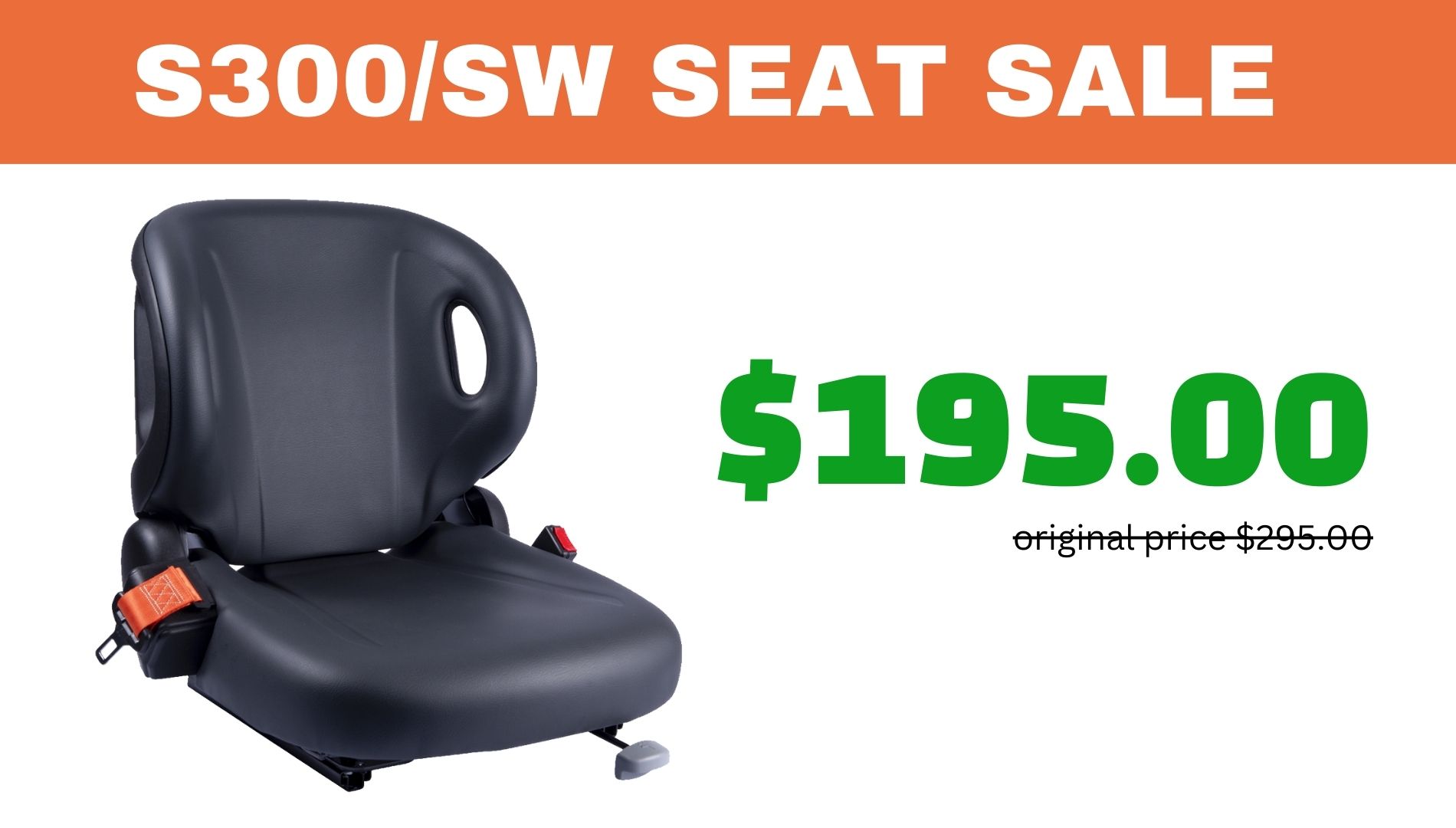 Blog post - S300/SW Forklift Seat Sale