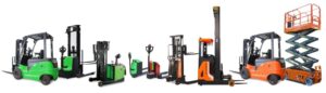 Noblelift's forklifts and material handling equipment.