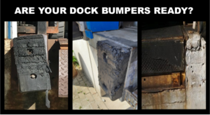 damaged dock bumpers